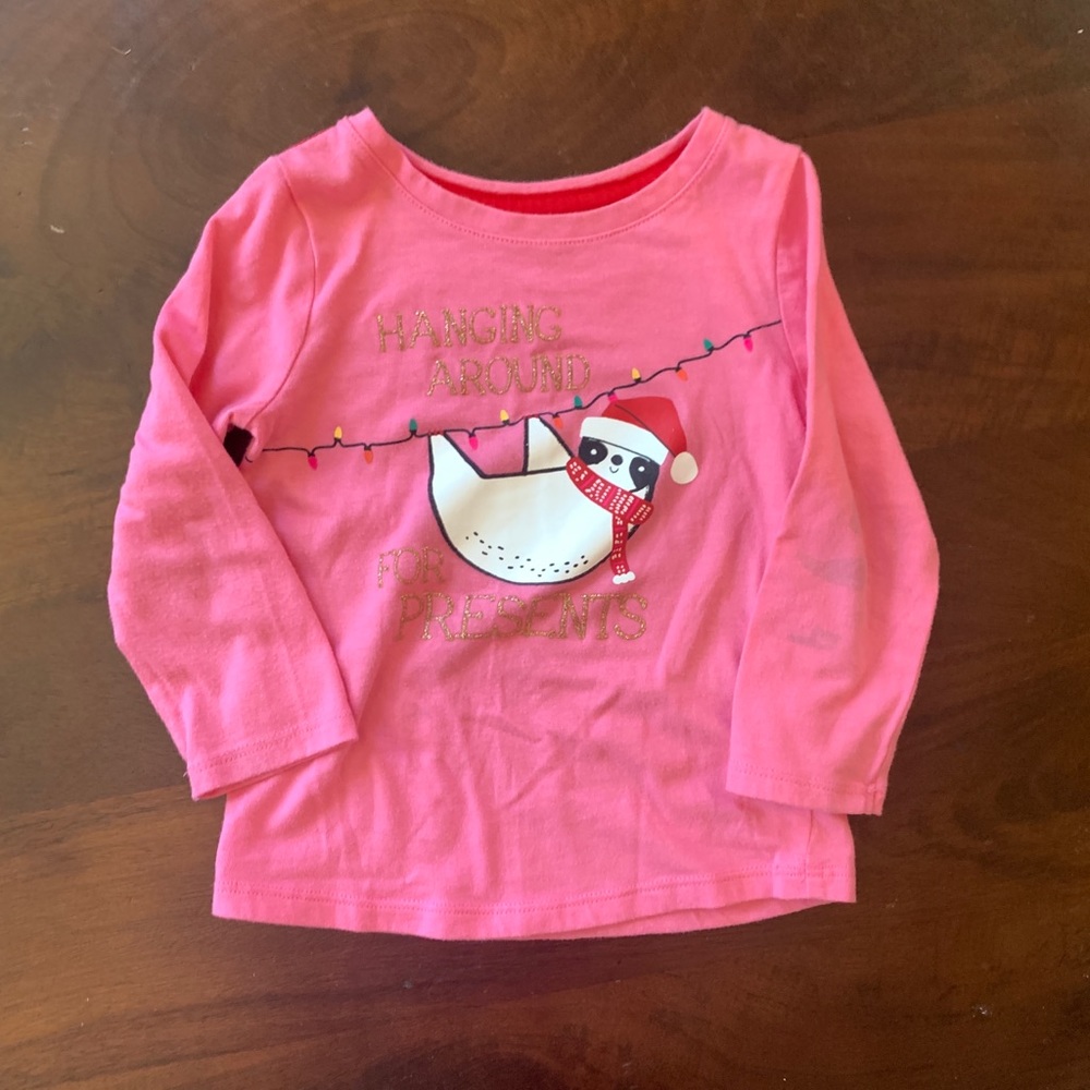 Cat & Jack Christmas Sloth Shirt